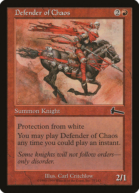 Defender of Chaos\nUrza's Legacy\nSingle\nMagic The Gathering