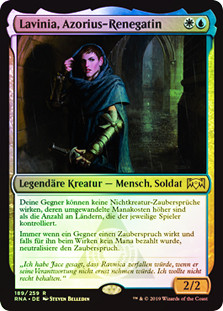 Lavinia, Azorius Renegade
Ravnica Allegiance (Foil) - German
Single
Magic The Gathering