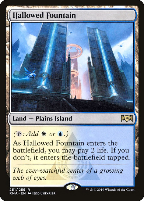 Hallowed Fountain\nRavnica Allegiance\nSingle\nMagic The Gathering