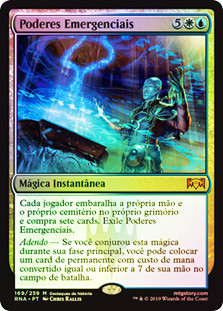 Emergency Powers
Ravnica Allegiance (Foil) - Portuguese
Single
Magic The Gathering