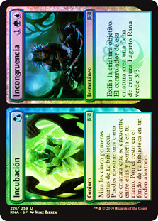 Incubation // Incongruity
Ravnica Allegiance - Spanish
Single
Magic The Gathering