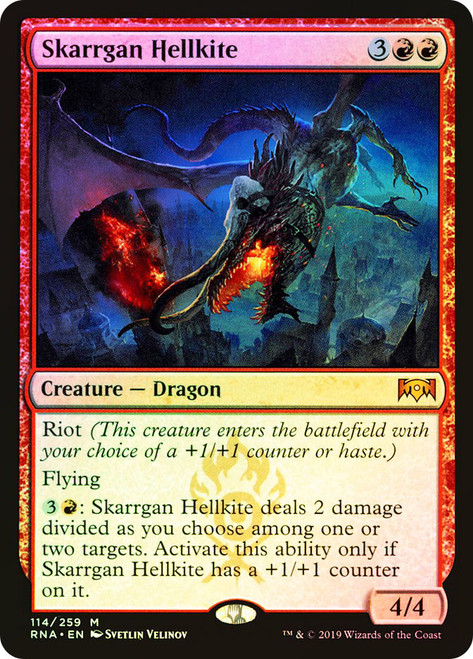Skarrgan Hellkite\nRavnica Allegiance\nSingle\nMagic The Gathering