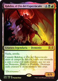 Rakdos, the Showstopper
Ravnica Allegiance (Foil) - Spanish
Single
Magic The Gathering