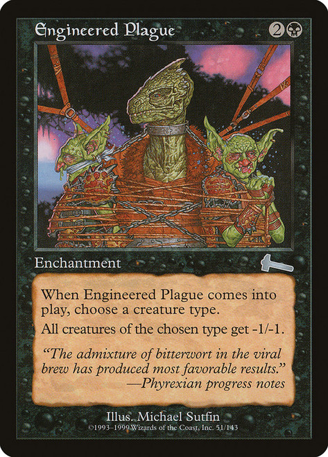 Engineered Plague\nUrza's Legacy\nSingle\nMagic The Gathering