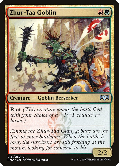 Zhur-Taa Goblin\nRavnica Allegiance\nSingle\nMagic The Gathering