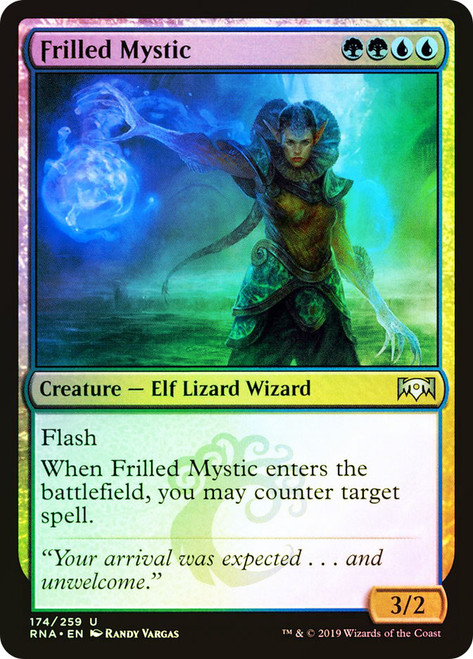 Frilled Mystic\nRavnica Allegiance\nSingle\nMagic The Gathering