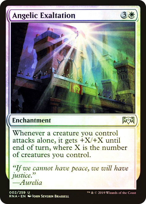 Angelic Exaltation\nRavnica Allegiance\nSingle\nMagic The Gathering