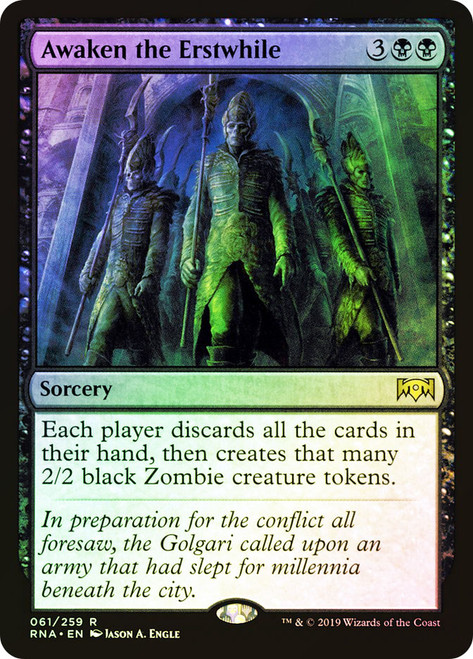 Awaken the Erstwhile\nRavnica Allegiance\nSingle\nMagic The Gathering