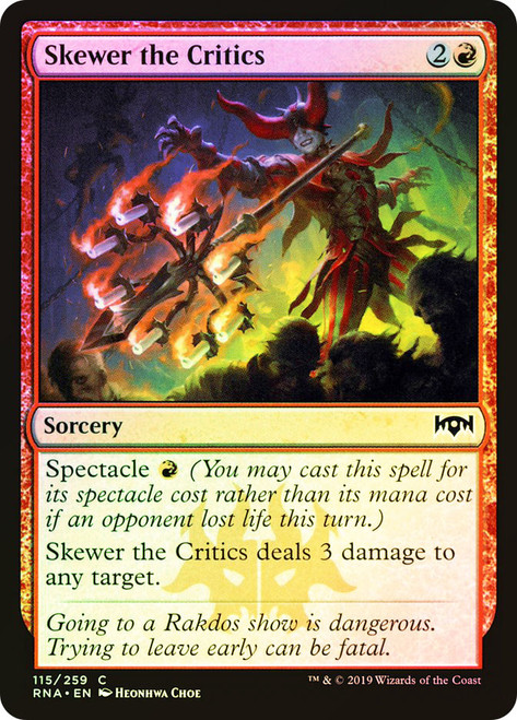 Skewer the Critics | Ravnica Allegiance - Spanish | Star City Games