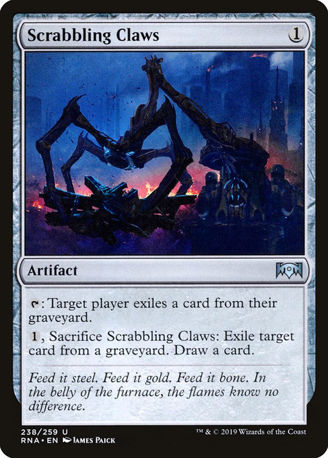 Scrabbling Claws\nRavnica Allegiance\nSingle\nMagic The Gathering