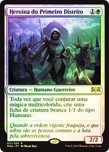 Hero of Precinct One
Ravnica Allegiance (Foil) - Portuguese
Single
Magic The Gathering