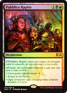 Captive Audience
Ravnica Allegiance (Foil) - Italian
Single
Magic The Gathering