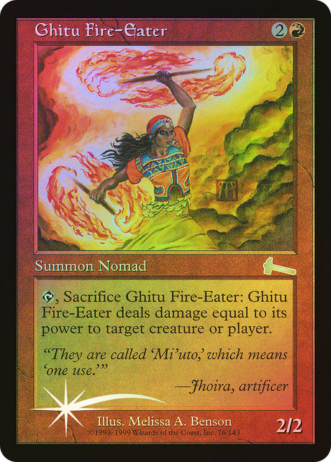 Ghitu Fire-Eater\nUrza's Legacy\nSingle\nMagic The Gathering