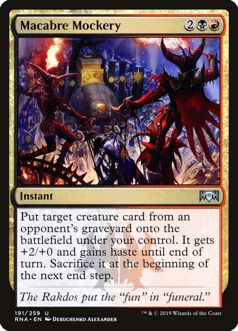 Macabre Mockery\nRavnica Allegiance\nSingle\nMagic The Gathering