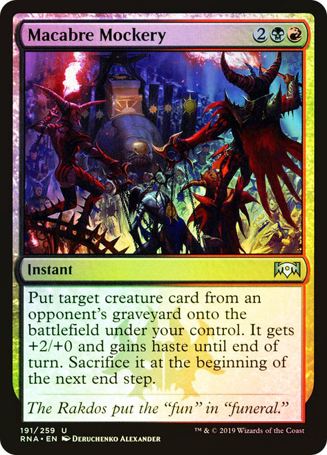 Macabre Mockery\nRavnica Allegiance\nSingle\nMagic The Gathering