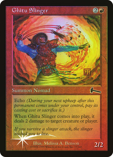 Ghitu Slinger\nUrza's Legacy\nSingle\nMagic The Gathering