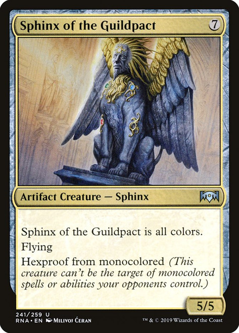 Sphinx of the Guildpact\nRavnica Allegiance\nSingle\nMagic The Gathering