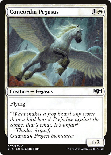 Concordia Pegasus\nRavnica Allegiance\nSingle\nMagic The Gathering