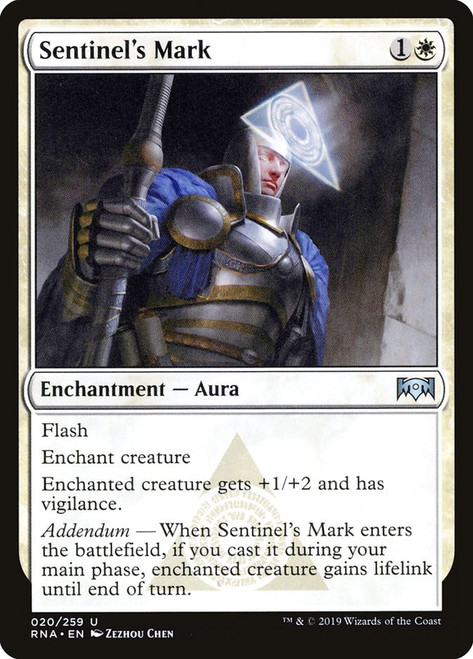 Sentinel's Mark\nRavnica Allegiance\nSingle\nMagic The Gathering