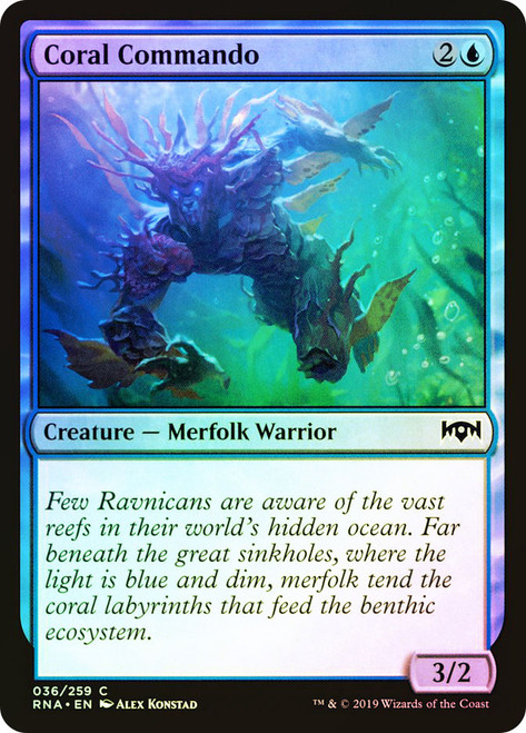 Coral Commando\nRavnica Allegiance\nSingle\nMagic The Gathering