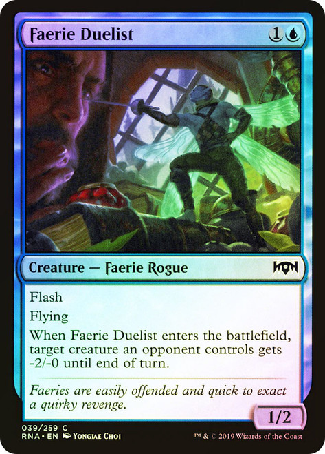 Faerie Duelist\nRavnica Allegiance\nSingle\nMagic The Gathering