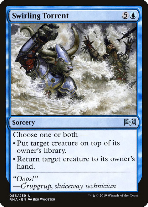 Swirling Torrent\nRavnica Allegiance\nSingle\nMagic The Gathering