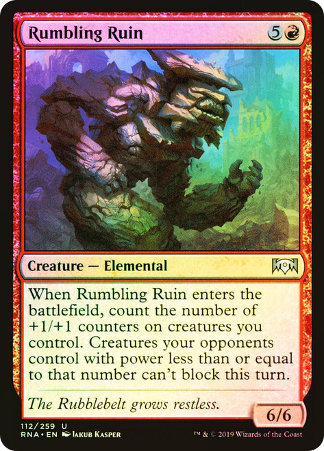 Rumbling Ruin\nRavnica Allegiance\nSingle\nMagic The Gathering