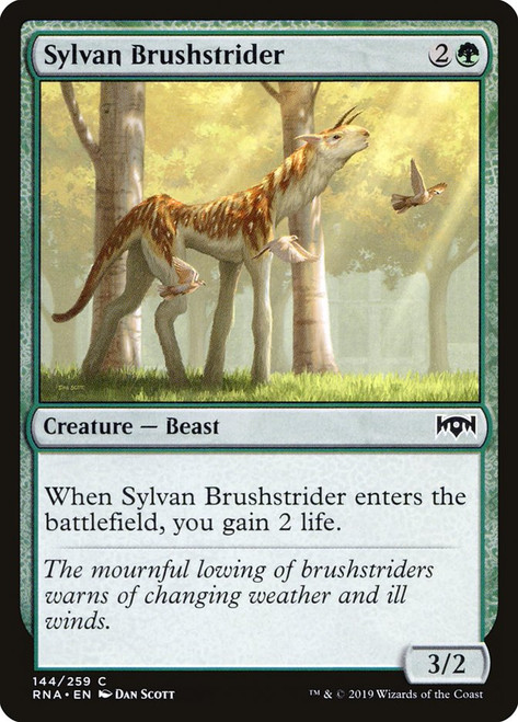 Sylvan Brushstrider\nRavnica Allegiance\nSingle\nMagic The Gathering