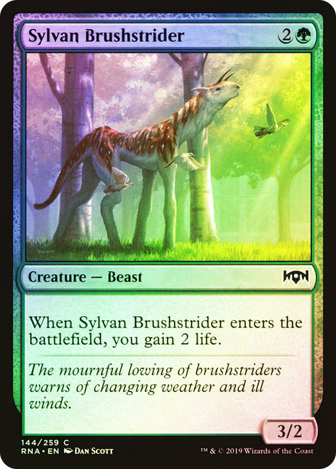 Sylvan Brushstrider\nRavnica Allegiance\nSingle\nMagic The Gathering