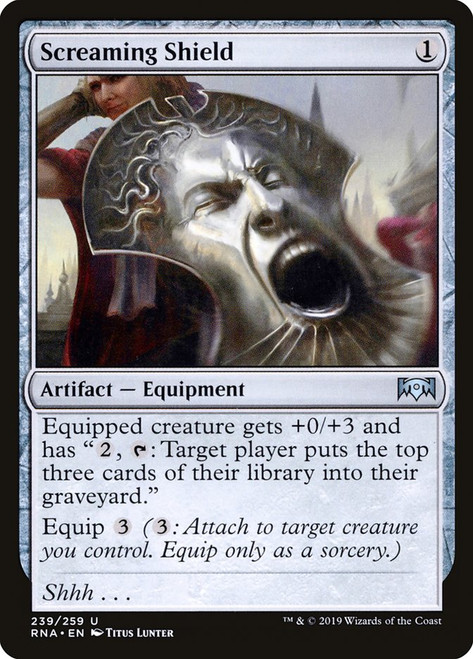 Screaming Shield\nRavnica Allegiance\nSingle\nMagic The Gathering