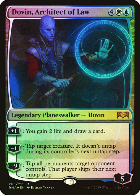 Dovin, Architect of Law (Planeswalker Deck)\nRavnica Allegiance\nSingle\nMagic The Gathering