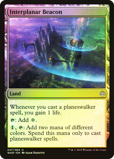 Interplanar Beacon\nWar of the Spark\nSingle\nMagic The Gathering