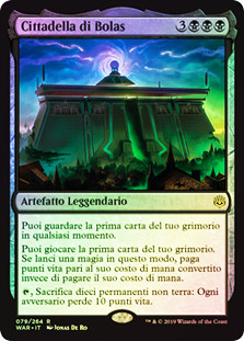 Bolas's Citadel
War of the Spark (Foil) - Italian
Single
Magic The Gathering