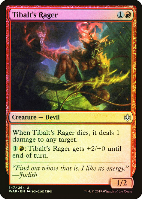 Tibalt's Rager\nWar of the Spark\nSingle\nMagic The Gathering