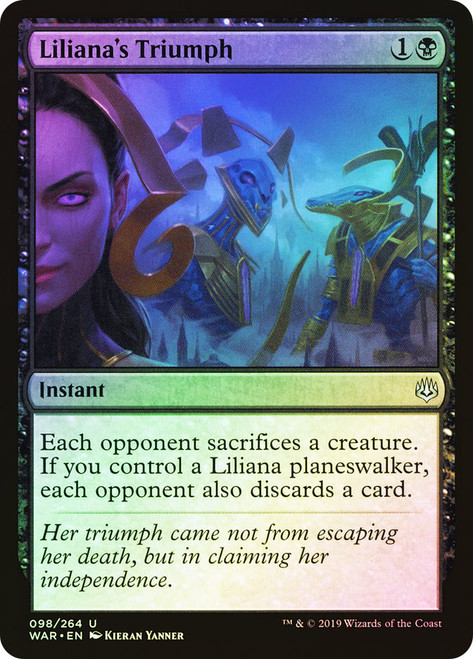 Liliana's Triumph\nWar of the Spark\nSingle\nMagic The Gathering