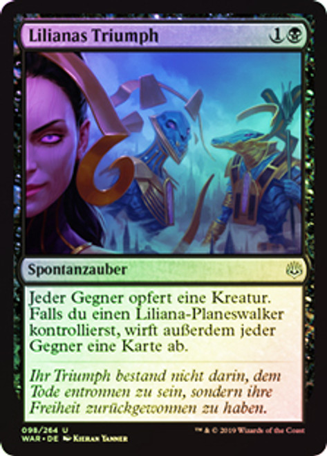 リリアナの勝利/Liliana's Triumph プロモ 英語版 Liliana's Triumph | War of the Spark | Star City Games
