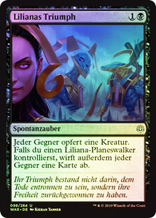 Liliana's Triumph
War of the Spark (Foil) - German
Single
Magic The Gathering