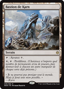 Karn's Bastion
War of the Spark - French
Single
Magic The Gathering