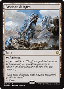 Karn's Bastion
War of the Spark - Italian
Single
Magic The Gathering