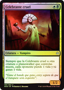 Cruel Celebrant
War of the Spark (Foil) - Spanish
Single
Magic The Gathering