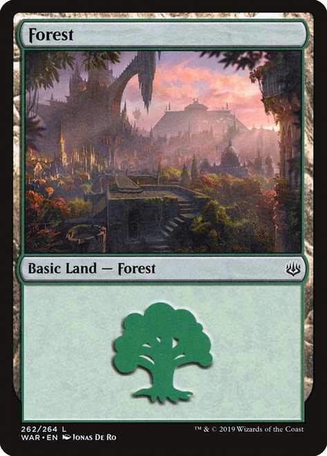 Forest (#262)\nWar of the Spark\nSingle\nMagic The Gathering