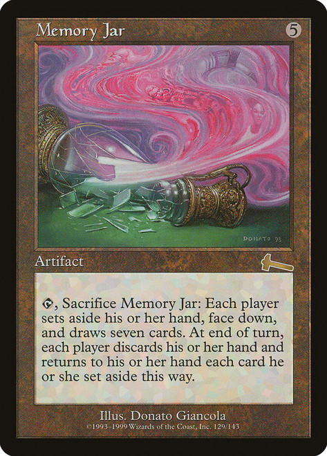 Memory Jar\nUrza's Legacy\nSingle\nMagic The Gathering