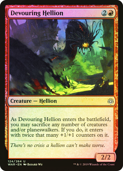 Devouring Hellion\nWar of the Spark\nSingle\nMagic The Gathering