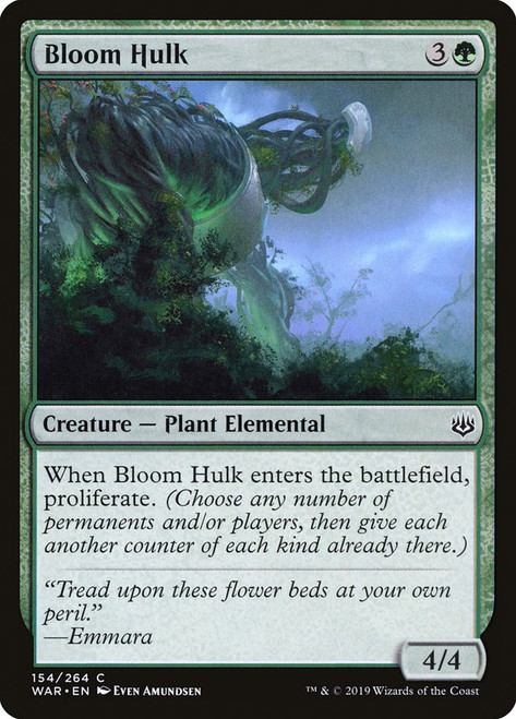 Bloom Hulk\nWar of the Spark\nSingle\nMagic The Gathering