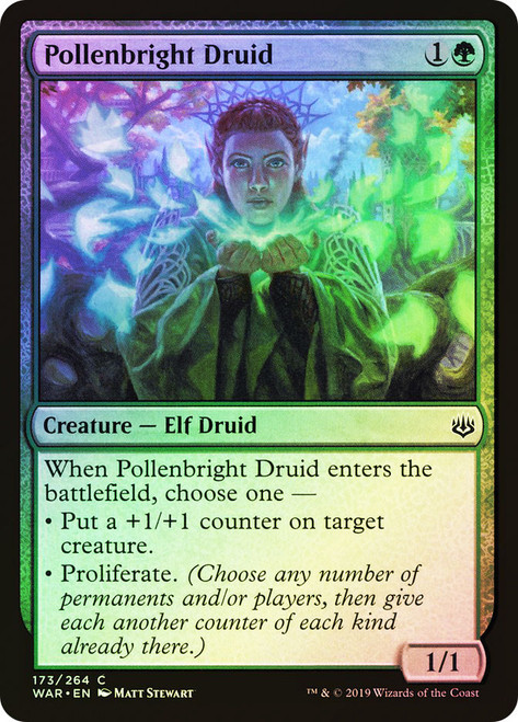 Pollenbright Druid\nWar of the Spark\nSingle\nMagic The Gathering