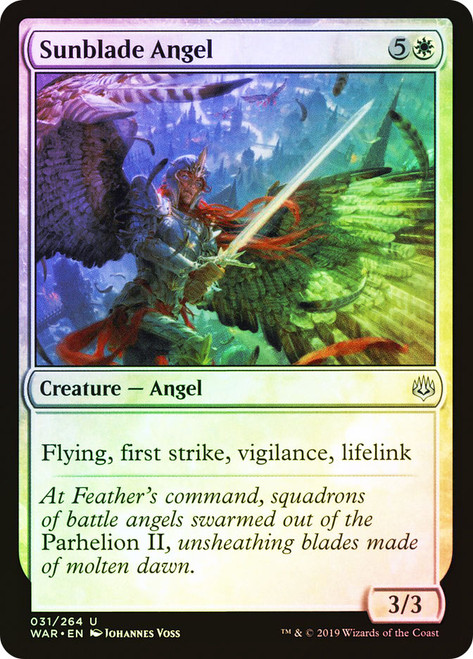 Sunblade Angel\nWar of the Spark\nSingle\nMagic The Gathering