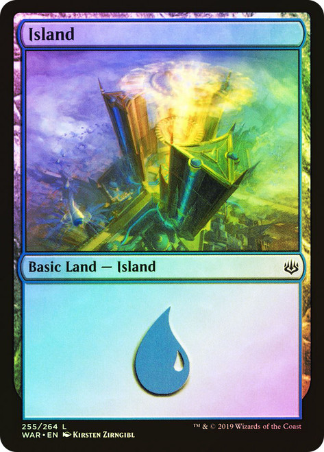 Island (#255)\nWar of the Spark\nSingle\nMagic The Gathering