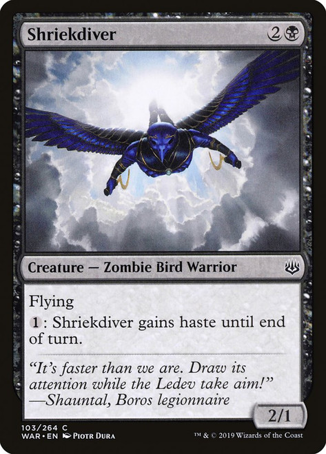 Shriekdiver\nWar of the Spark\nSingle\nMagic The Gathering