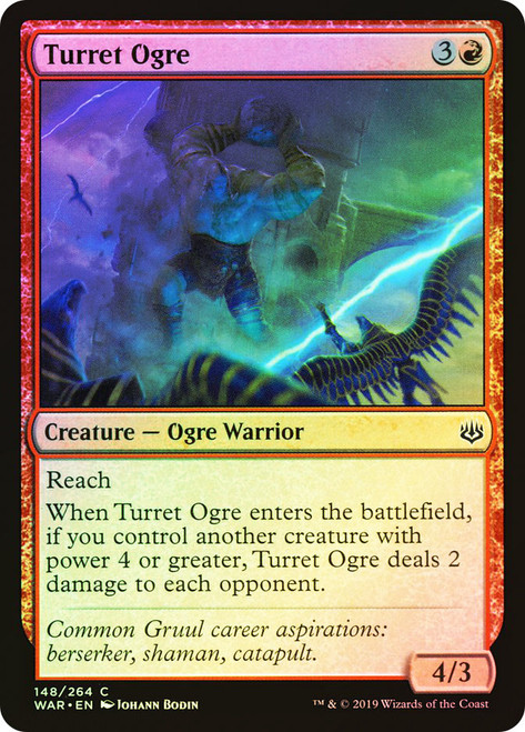 Turret Ogre\nWar of the Spark\nSingle\nMagic The Gathering