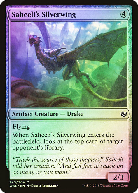 Saheeli's Silverwing\nWar of the Spark\nSingle\nMagic The Gathering